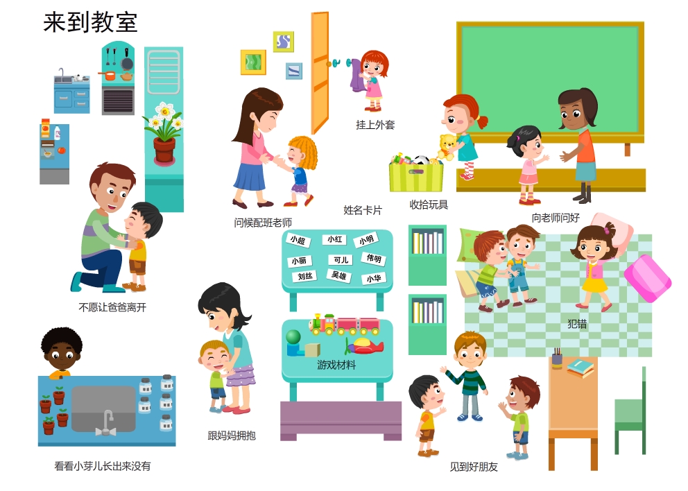 来到教室