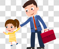 送孩子去幼儿园